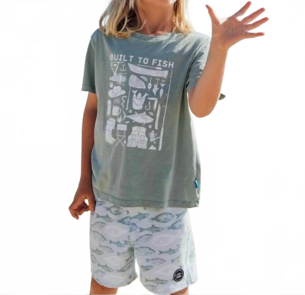 NEW FEATHER 4 ARROW classic board shorts in sage